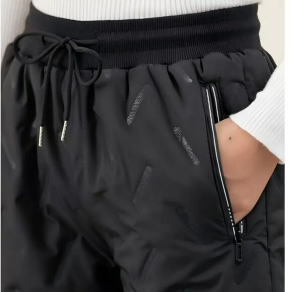 Fleece-Lined Joggers - Black outsite - XL - NWOT - Picture 4 of 4